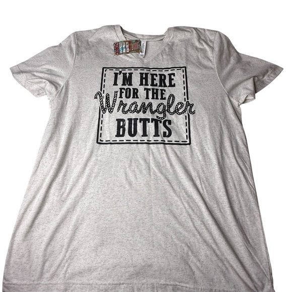I’m Here for the Wrangler Butts XL‎ Tee NWT - Picture 1 of 4